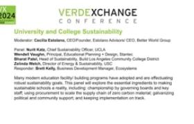VX2024: University and College Sustainability